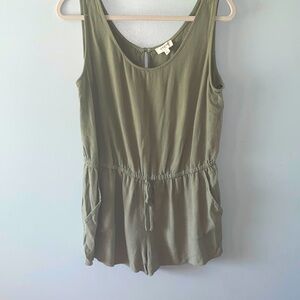 Umgee Olive Green Romper. Size L
